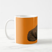 Walross-Tasse - orange Kaffeetasse (Links)