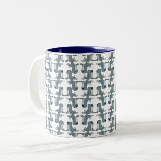 Walross-Tasse Zweifarbige Tasse (Vorderseite Links)