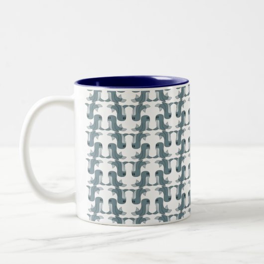 Walross-Tasse Zweifarbige Tasse (Links)