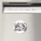 Walross und Zimmermann 2 Magnet (In Situ (Geschirrspüler))
