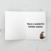 Walross-Weihnachtskarte Feiertagskarte (Innenseite)