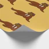 Walroßentwurfs-Packpapier Geschenkpapier (Ecke)