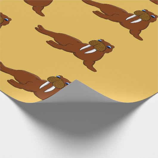 Walroßentwurfs-Packpapier Geschenkpapier (Ecke)
