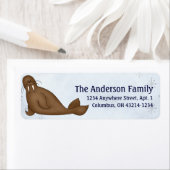Walrus Arctic Freeze Animals Address Labels (Insitu)