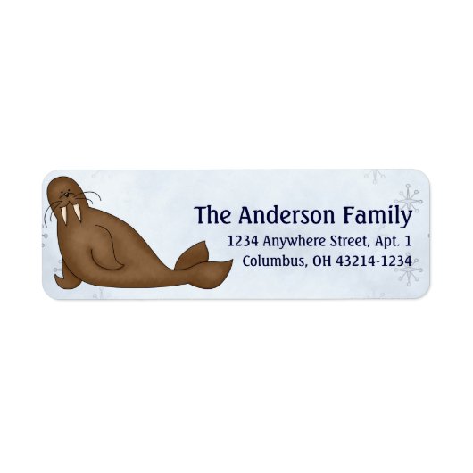 Walrus Arctic Freeze Animals Address Labels (Vorne)