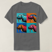 Walrus Art Trendy Marine Life T-Shirt (Design vorne)
