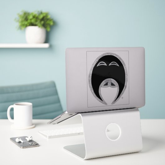 Walrus Aufkleber (Laptop auf Schreibtisch)