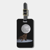 Walrus Balancing the Moon Gepäckanhänger (Vorderseite vertikal)
