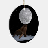 Walrus Balancing the Moon Keramikornament (Rechts)