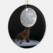 Walrus Balancing the Moon Keramikornament (Links)