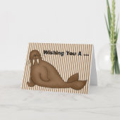 Walrus Birthday Card Karte (Vorderseite)