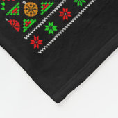 Walrus Christmas Lights Funny Santa Ugly Sweaters  Fleecedecke (Ecke)