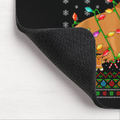 Walrus Christmas Lights Funny Santa Ugly Sweaters  Mousepad (Ecke)