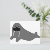 walrus-Comic Postkarte (Stehend Vorderseite)