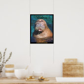 Walrus Eyes Closed Poster (Küche)