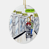 Walrus Frozen Food Section Funny Keramikornament (Rechts)