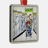 Walrus Frozen Food Section Funny Ornament Aus Metall (Rechts)