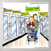 Walrus Frozen Section Funny Poster (Vorne)