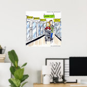 Walrus Frozen Section Funny Poster (Heimbüro)