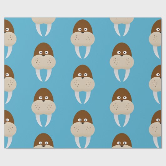 Walrus Geschenkpapier (Flach)