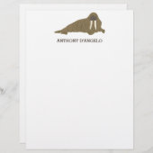Walrus Graphic Personalisiert Writing Paper Briefbogen (Vorne/Hinten)