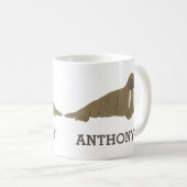 Walrus Graphic Realistic Style Illustration Kaffeetasse (VorderseiteRechts)