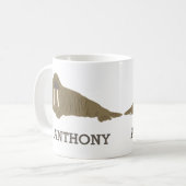 Walrus Graphic Realistic Style Illustration Kaffeetasse (Vorderseite Links)