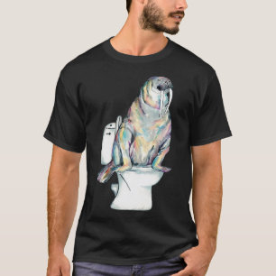 Walrus im Badezimmer Dinosaurier T-Shirt