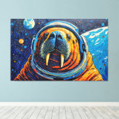 WALRUS IN SPACE-3 LEINWANDDRUCK (Insitu (Holzboden))