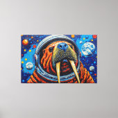 WALRUS IN SPACE-5 LEINWANDDRUCK (Vorderseite)