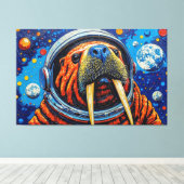 WALRUS IN SPACE-5 LEINWANDDRUCK (Insitu (Holzboden))