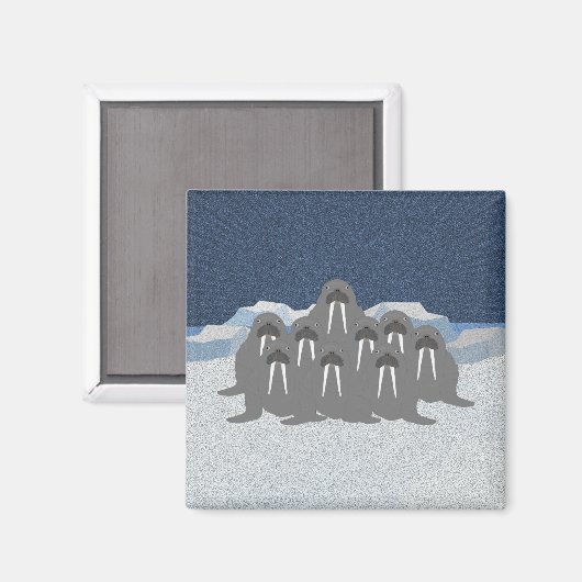 Walrus Magnet (Vorderseite/Rückseite)