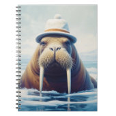 Walrus mit Hut Notizblock (Vorderseite)