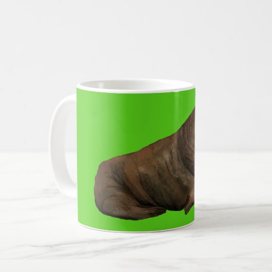 Walrus Mug - Green Kaffeetasse (Vorderseite Links)