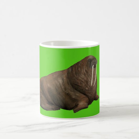Walrus Mug - Green Kaffeetasse (Mittel)