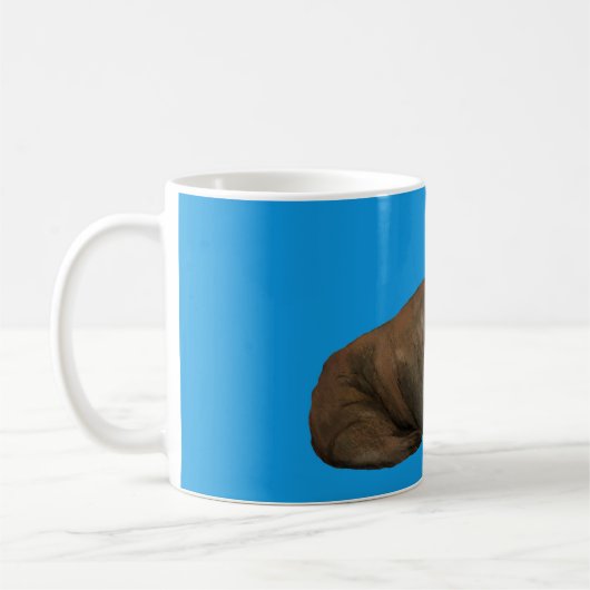 Walrus Mug on Blue Kaffeetasse (Links)