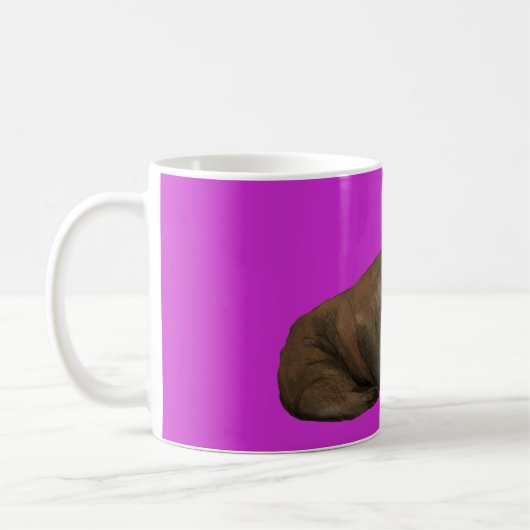 Walrus Mug on Pink Kaffeetasse (Links)