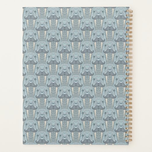 Walrus Mustache Pattern Planer (Rückseite)