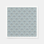 Walrus Mustache Pattern Serviette (Vorderseite)