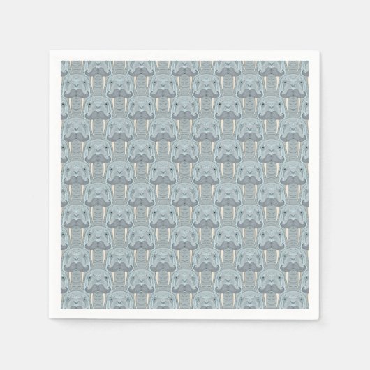 Walrus Mustache Pattern Serviette (Vorderseite)