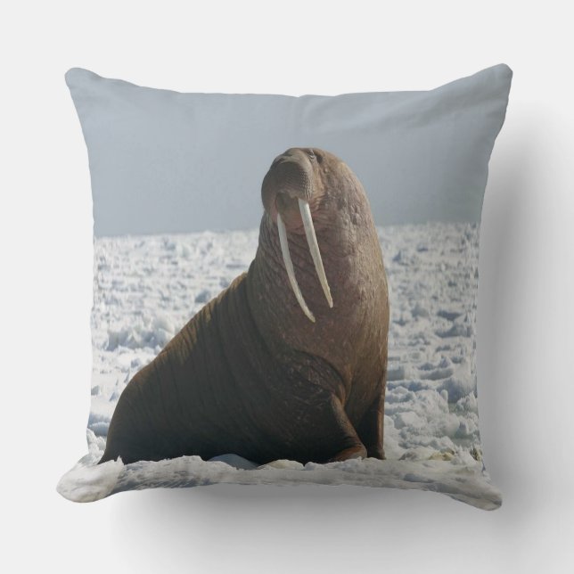 Walrus on Ice Kissen (Vorderseite)