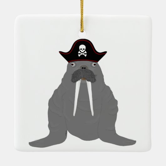 Walrus Pirate Ornament (Rückseite)