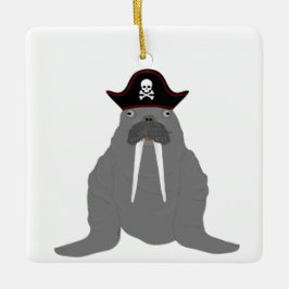 Walrus Pirate Ornament