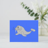 Walrus Postcard Postkarte (Stehend Vorderseite)