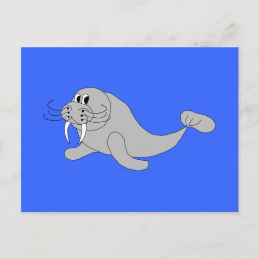Walrus Postcard Postkarte (Vorderseite)