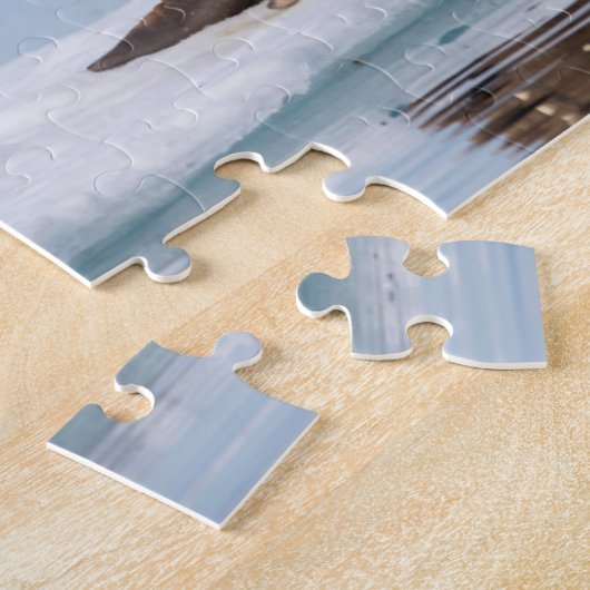 Walrus ruht auf Eis, Norwegen Puzzle (Seite)