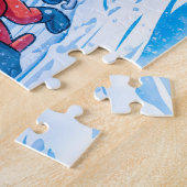 Walrus Starting a Bobsleigh Run on a Snowy Track Puzzle (Seite)