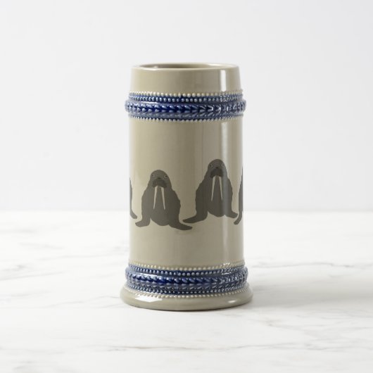 Walrus Stein Bierglas (Mittel)