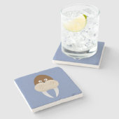 Walrus Steinuntersetzer (Seitenansicht)