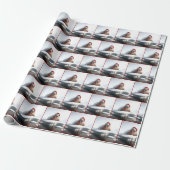 Walrus Tragend eine Weihnachtsmannmütze Geschenkpapier (Ungerollt)
